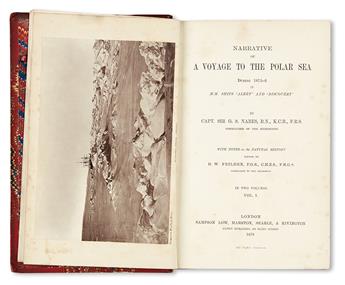 NARES, GEORGE STRONG, Sir.  Narrative of a Voyage to the Polar Sea during 1875-6 in H.M. Ships Alert and Discovery.  2 vols.  1878